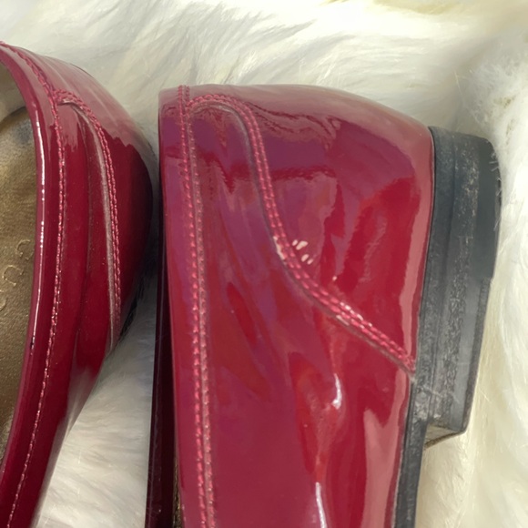 100% Authentic Gucci red patent leather loafer size 6 - Picture 9 of 11